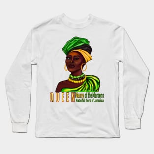 Queen nanny of the Maroons - national heroine of Jamaica Long Sleeve T-Shirt